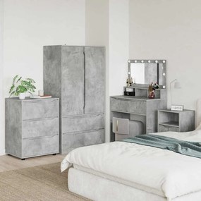 vidaXL Ντουλάπι αποθήκευσης Σκυρόδεμα Γκρι 60 x 48 x 81 εκ