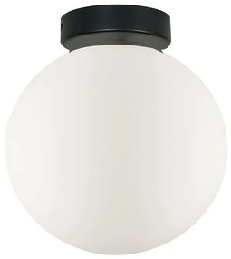 Φωτιστικό Οροφής - Πλαφονιέρα Stone D200 4237000 Black-White Viokef Metal, Glass