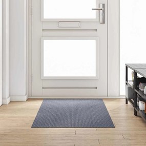 vidaXL Δερμάτινο Χαλί Ανοιχτό γκρι 100 x 300 cm ύφασμα