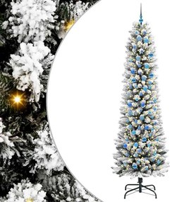 vidaXL Τεχνητό Χριστουγεννιάτικο Δέντρο με 300 LED Λευκό 240 cm