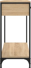 vidaXL Τραπέζι Κονσόλα Sonoma Δρυς 75x34,5x75 εκ. Επεξεργασμένο Ξύλο