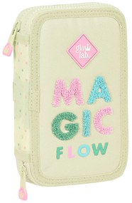Κασετίνα με Aξεσουάρ Glow Lab Magic flow Μπεζ 12.5 x 19.5 x 4 cm (28 Τεμάχια)