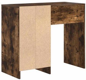 vidaXL Γραφείο Καπνιστό Δρύς 90 x 37.5 x 75 εκ Επεξεργασμένο ξύλο