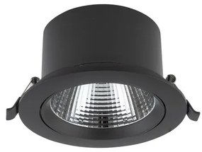 Χωνευτό Φωτιστικό Οροφής Downlight LED 15W Μαύρο-Ασημί 4000Κ Egina 10558 Nowodvorski-10558-Μαύρο-Ασημί 10558