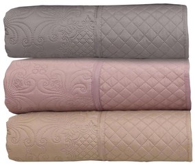 Σετ Κουβερτώριο Υπέρδιπλο 220x240 Olivia Beige Anna Riska