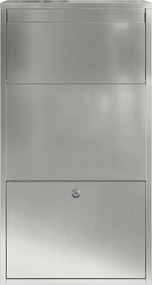 vidaXL Θυρίδα Πακέτων Ασημί 44 x 22 x 82 εκ. Επικαλυμμένος Χάλυβας