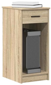 vidaXL Βάση πύργου υπολογιστή με συρτάρι Δρυς sonoma 35x45x77 cm