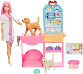 Playset Barbie Veterinarian Clinic 15 Τεμάχια