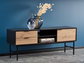 MURANO RTV-1 TV-stand, color: artisan oak/black DIOMMI V-PL-MURANO-RTV-1