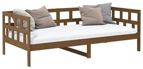 vidaXL Καναπές Κρεβάτι Καφέ Μελί 80 x 200 εκ. από Μασίφ Ξύλο Πεύκου