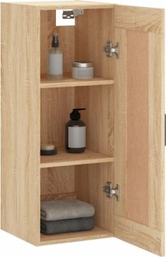 vidaXL Ντουλάπι Τοίχου Sonoma Δρυς 34,5 x 34 x 90 εκ. Επεξεργ. Ξύλο