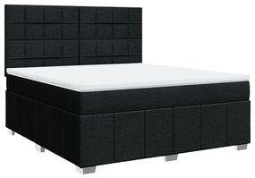 ΚΡΕΒΑΤΙ BOXSPRING ΜΕ ΣΤΡΩΜΑ ΜΑΥΡΟ 180X200 ΕΚ. ΥΦΑΣΜΑΤΙΝΟ 3294049