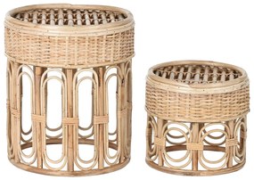 Βοηθητικό Τραπέζι Home ESPRIT Φυσικό 42 x 42 x 47 cm