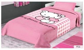 Κουβέρτα Βελουτέ Μονή (160x220) Belpla Ster 272 Pink