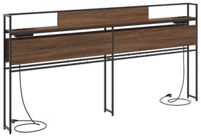 vidaXL Κεφαλάρι Αποθήκης Καφέ δρυς 180 cm Επεξεργασμένο ξύλο