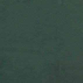 Πλαίσιο Κρεβατιού με Κεφαλάρι Σκ. Πράσινο 200x200 εκ. Βελούδινο - Πράσινο