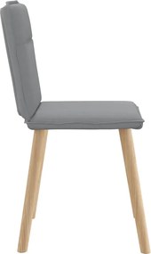 vidaXL Καρέκλες Τραπεζαρίας 4 τεμ Αν. Γκρι Υφασμάτινες