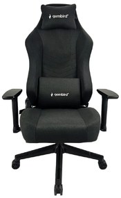 GEMBIRD GAMING CHAIR WITH BACK AND NECK PILLOWS BLACK