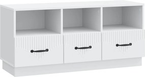 vidaXL Ντουλάπι TV Λευκό 102 x 34,5 x 47 εκ Επεξεργασμένο Ξύλο
