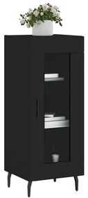 vidaXL Ντουλάπι Μαύρο 34,5 x 34 x 90 εκ. από Επεξεργασμένο Ξύλο