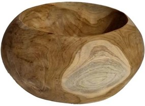 Διακοσμητικό Μπωλ Woody 201-0485 30x30x13cm Natural Artekko Ξύλο