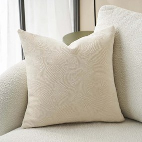 Βελουτέ Διακοσμητική Μαξιλαροθήκη (50x50) Gofis Home Nimbus Ecru 447/25