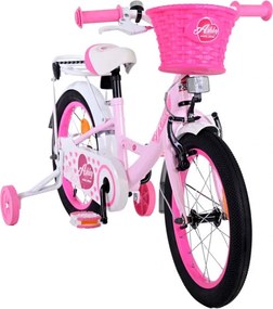 Ashley 16 Inch 23 cm Girls Coaster Brake Light pink/White