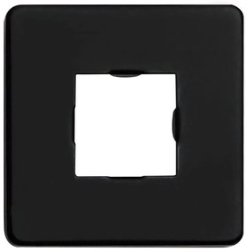 vidaXL Βραχίονας Ντους Τετράγωνος Μαύρος 40 εκ. Ανοξείδωτο Ατσάλι 201