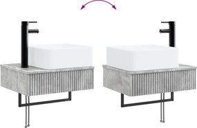 vidaXL Σετ Ντουλαπιών Μπάνιου 4 pcs Γκρι Σκυροδέματος