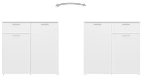 Μπουφές Λευκός 160 x 36 x 75 εκ. από Μοριοσανίδα (2x805770) - Λευκό