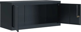 vidaXL Αρχειοθήκη Ανθρακί 90 x 40 x 240 εκ. Ατσάλινη