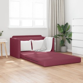 vidaXL Καναπές κρεβάτι 2 σε 1 Μπορντό 124x71x78 εκ Υφασμα
