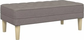 vidaXL παγκάκι Taupe 113 x 57 x 39 εκ. ύφασμα