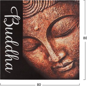 ΠΙΝΑΚΑΣ ΚΑΜΒΑΣ BUDDHA2 HM7156.02 80X80X2.5 εκ.