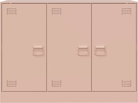 vidaXL Ντουλάπι Ροζ 99x39x73 εκ. από Ατσάλι