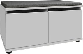 Παπουτσοθήκη Twain Megapap 8 ζευγών χρώμα λευκό 80x35x42εκ.