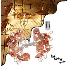 Διακοσμητική Γιρλάντα Bronze Lamp 3m 20LED 2W USB Διάφανο 79810 Globostar-79810-Διάφανο 79810