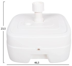ΠΛΑΣΤΙΚΗ ΒΑΣΗ ΟΜΠΡΕΛΑΣ ΜΕ ΡΟΔΑ SOLBAS HM6113.01 ΛΕΥΚΗ- ΚΟΝΤΑΡΙ 33/50mm 46,5x23,5Υ - HM6113.01