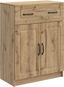 vidaXL Πλαϊνό γραφείο Artisan Δρυς 66 x 34,5 x 87 εκ.