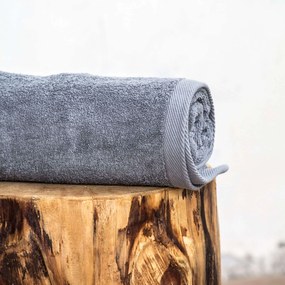 Πετσέτα Ξενοδοχείου Grey VAT Dyed 460gsm 100% Βαμβάκι Χεριών 30x30cm 100% Cotton