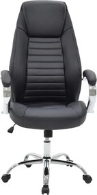 Καρέκλα γραφείου διευθυντή Sonar pakoworld pu μαύρο