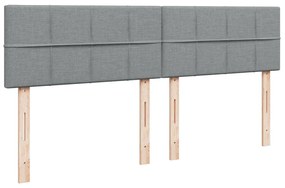 ΚΡΕΒΑΤΙ BOXSPRING ΜΕ ΣΤΡΩΜΑ ΑΝΟΙΧΤΟ ΓΚΡΙ 200X200 ΕΚ. ΥΦΑΣΜΑΤΙΝΟ 3285995