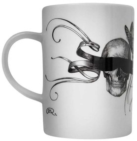 Κούπα Masked Skull Marvellous 09001-MS 10X8cm White-Black Rory Dobner Πορσελάνη