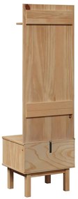 vidaXL Έπιπλο χωλ OTTA 50x40x160 εκ. Μασίφ Ξύλο Πεύκου