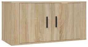 vidaXL Έπιπλα Τηλεόρασης Επιτοίχια 3 τεμ. Sonoma Δρυς 80x34,5x40 εκ