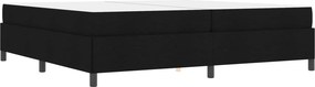 vidaXL Κρεβάτι με ελατήρια Μαύρο 200 x 200 cm ύφασμα