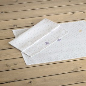 Σουπλά Laurel (Σετ 2τμχ) White-Pink Nima 35x50cm 100% Cotton