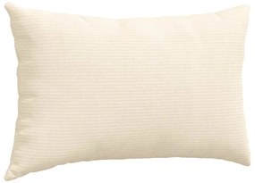 vidaXL Μαξιλάρι Καναπέ 2 pcs Κρεμ 50 x 30 cm Υφασμάτινο Κορντουρά