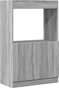 vidaXL Ντουλάπι Γκρι Sonoma 63x33x100 εκ. από Επεξεργασμένο Ξύλο