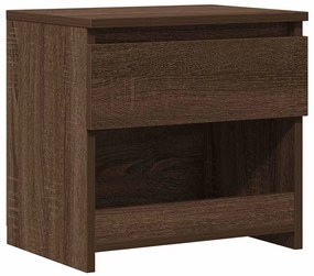 vidaXL Κομοδίνο Καφέ Δρυς 40 x 30 x 39 εκ. από Επεξεργασμένο Ξύλο